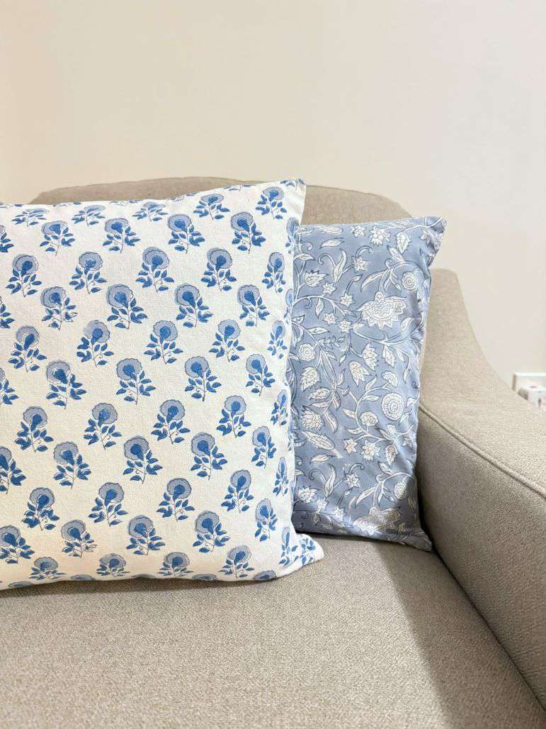Cushion Cover | Floral Blue