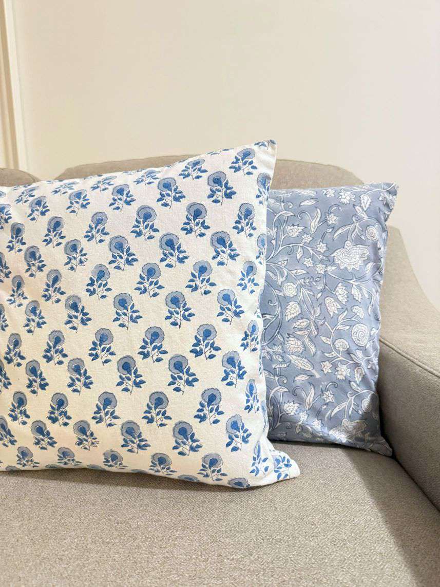 Cushion Cover | Floral Blue