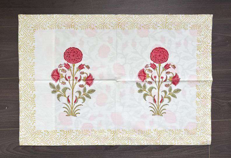 Flat Bed Sheet Set | King | Coral Floral