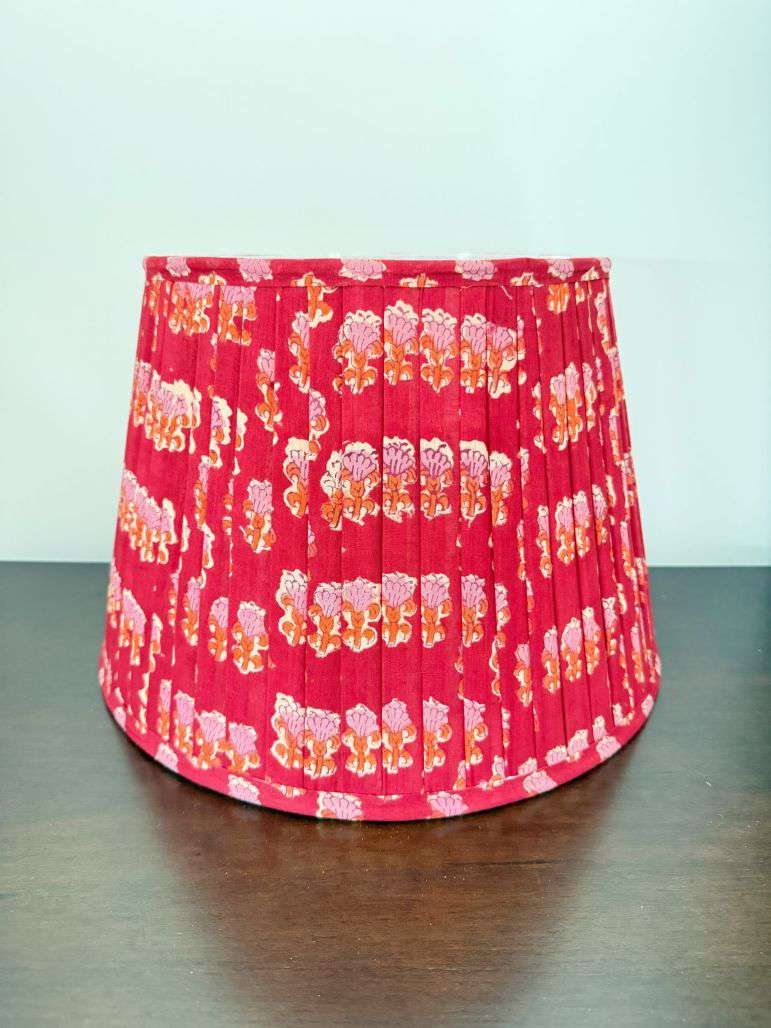 Pleated Lampshade | Red