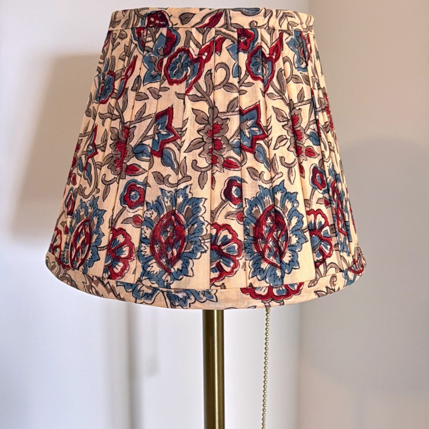 Pleated Lampshade | Beige Floral
