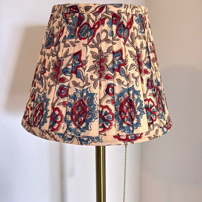Pleated Lampshade | Beige Floral