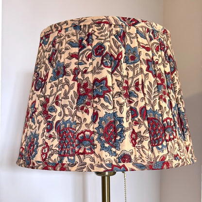 Pleated Lampshade | Beige Floral