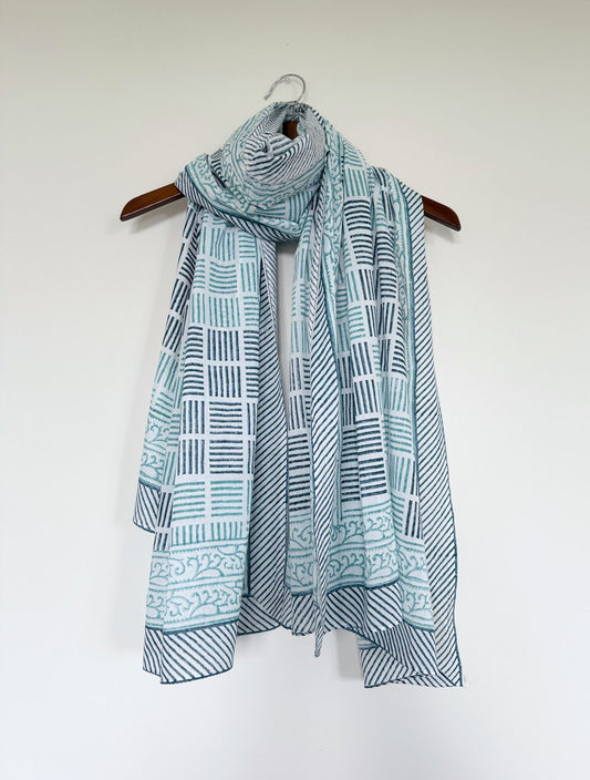 Pareo | Block Printed Grid