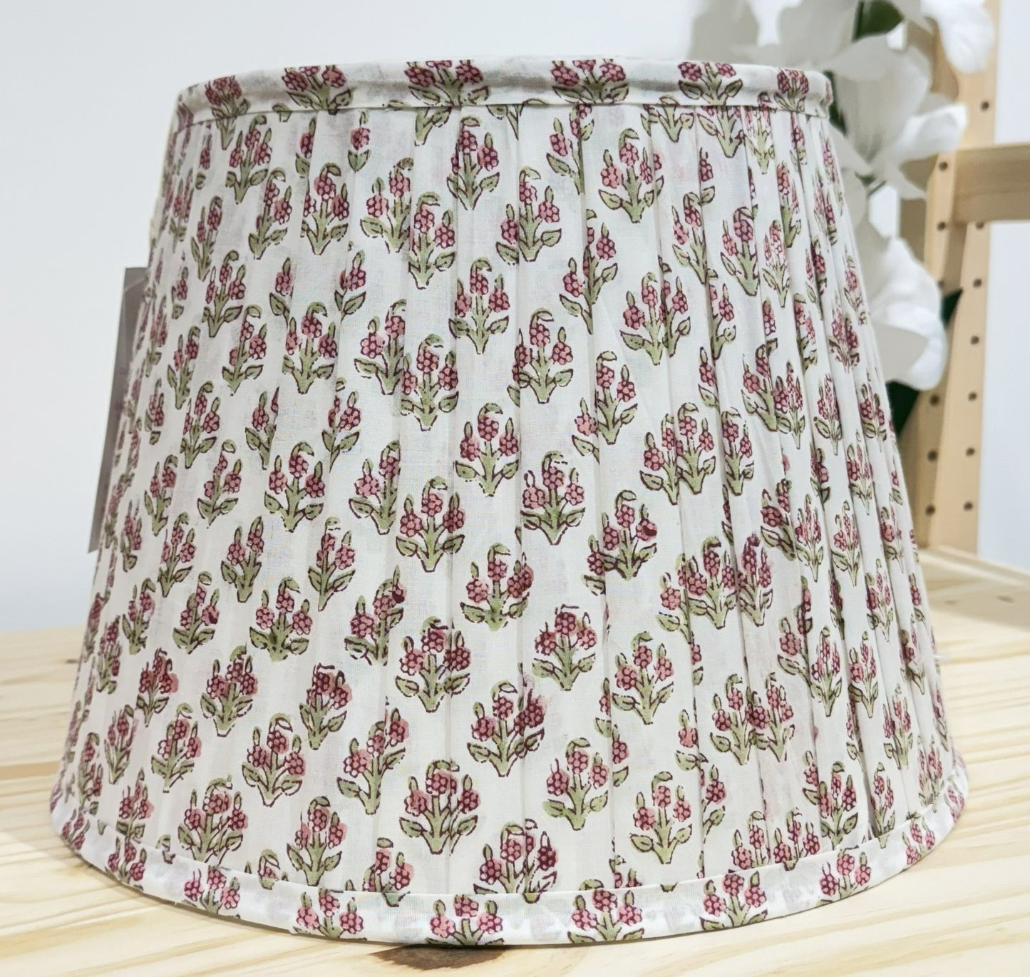 Pleated Lampshade | Floral Roses