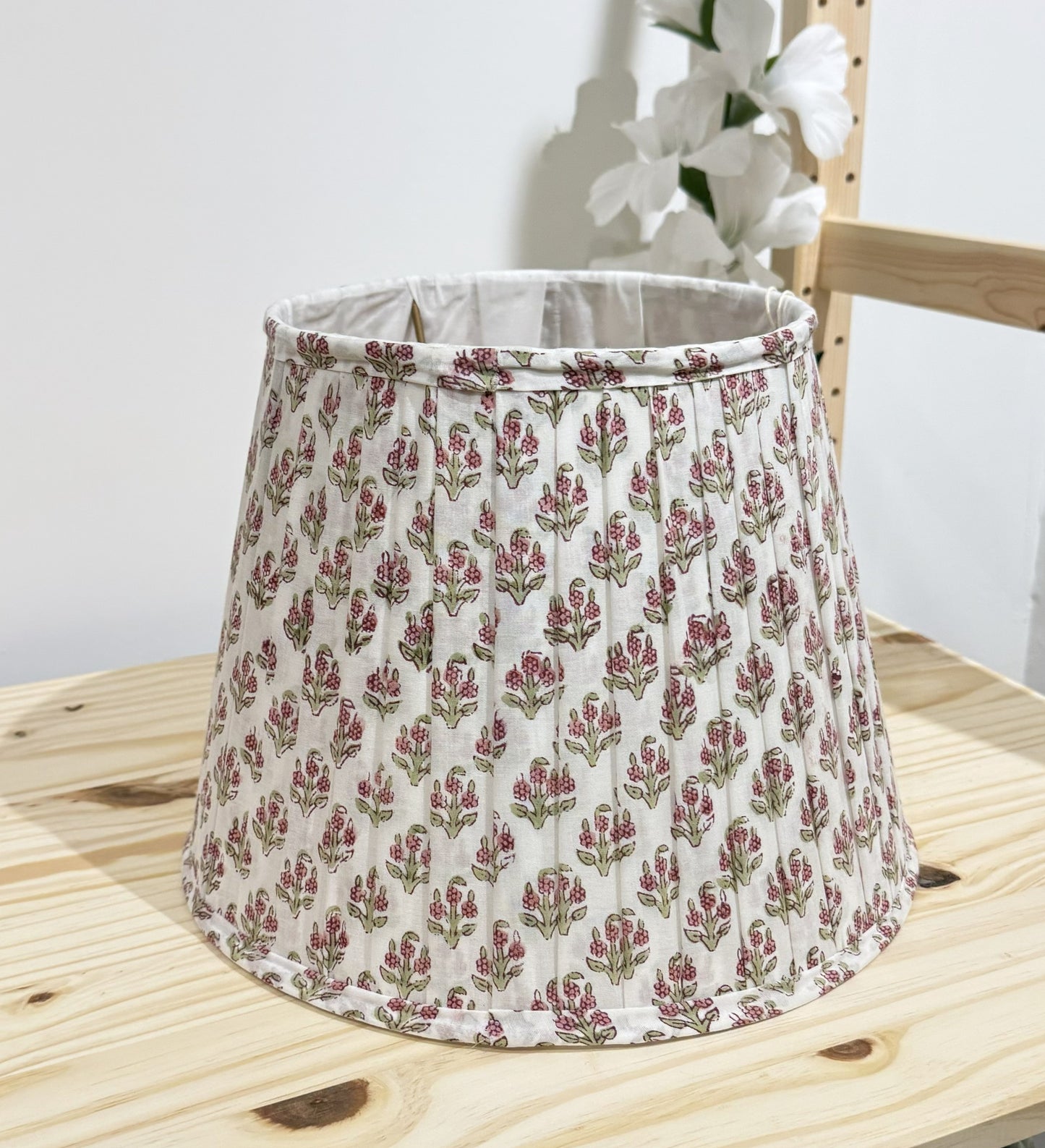 Pleated Lampshade | Floral Roses