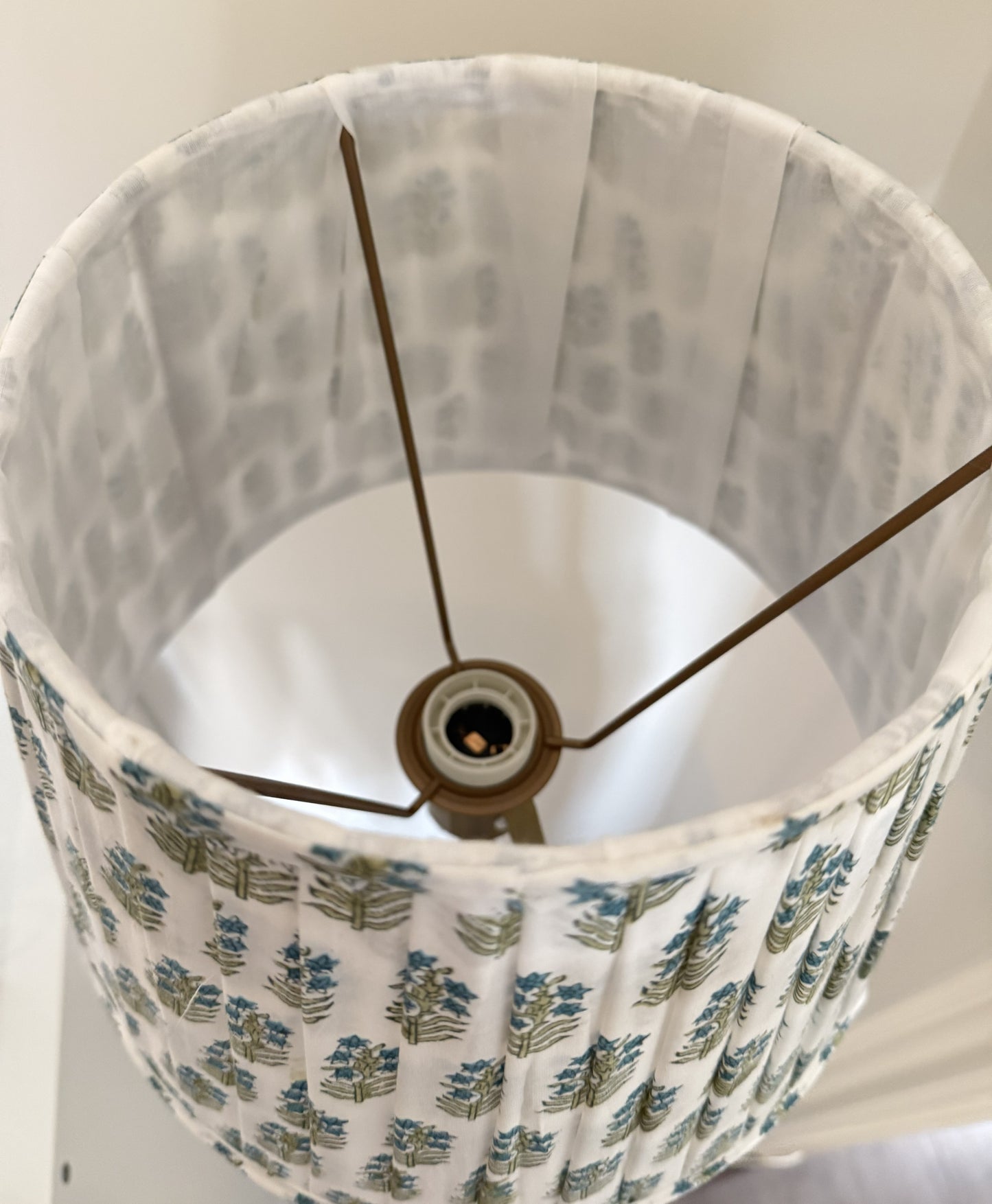 Pleated Lampshade | Mughal Floral