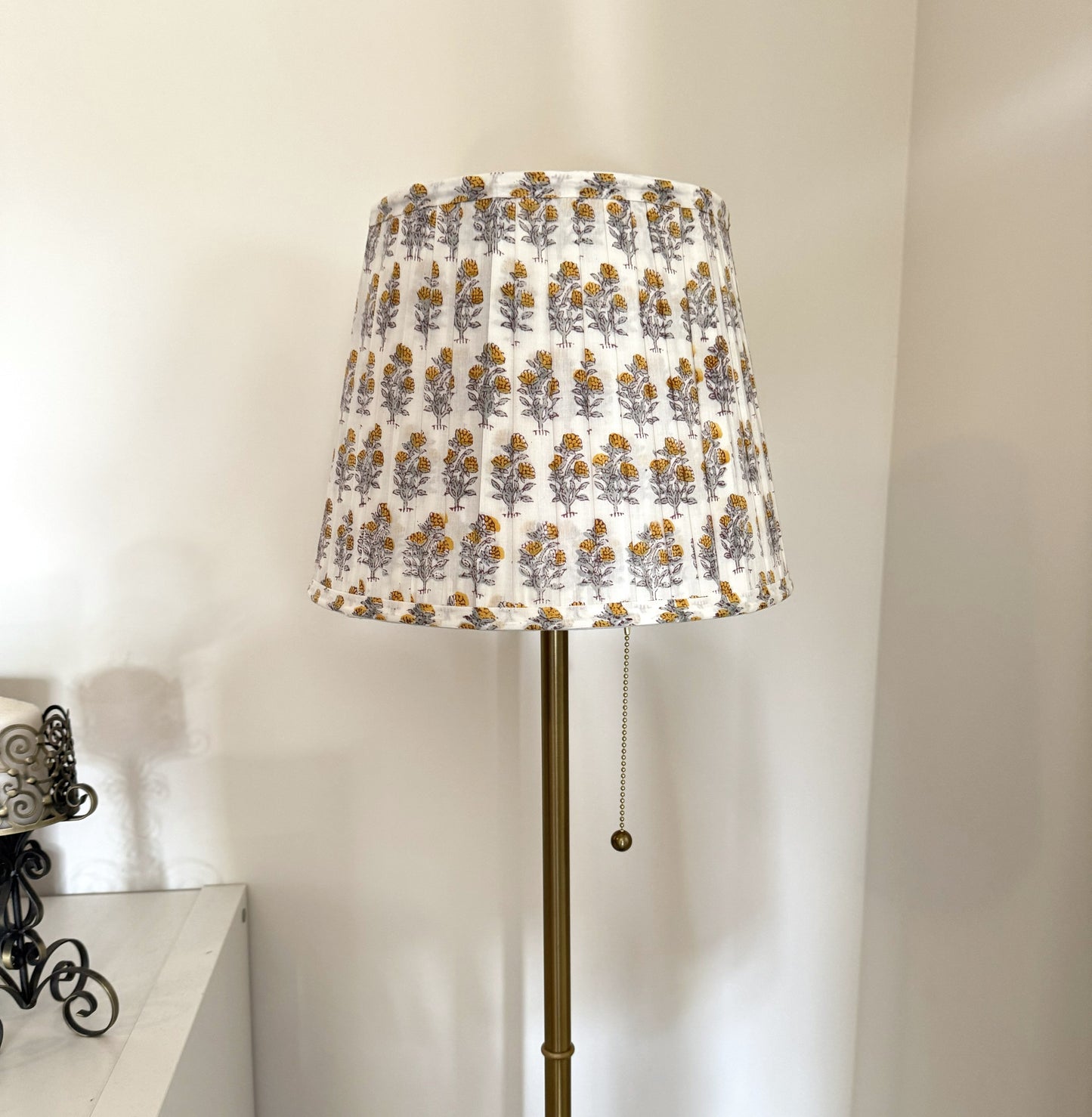 Pleated Lampshade | Floral Marigold