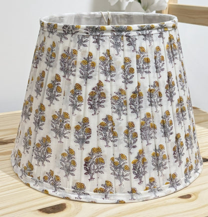 Pleated Lampshade | Floral Marigold
