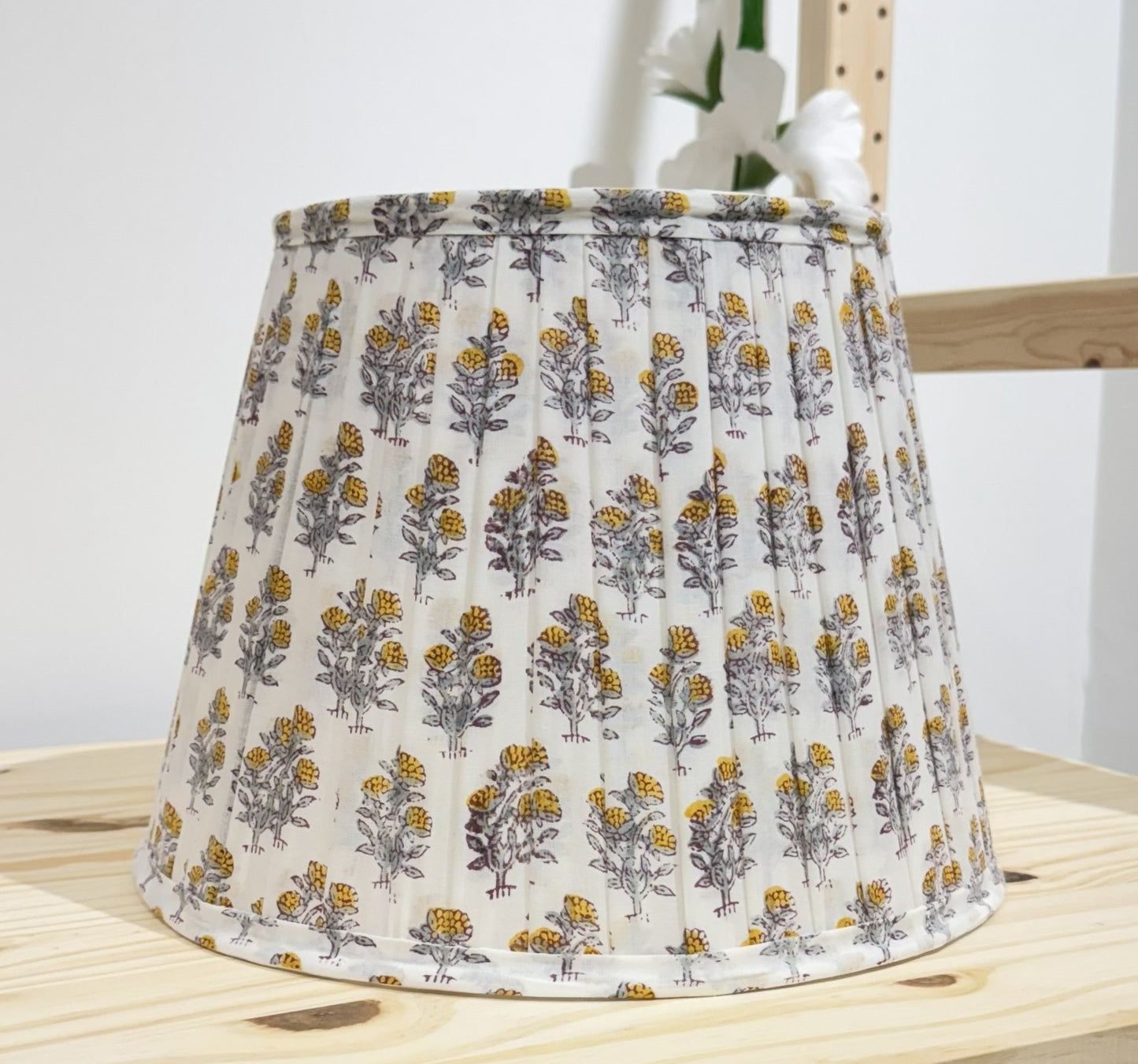 Pleated Lampshade | Floral Marigold