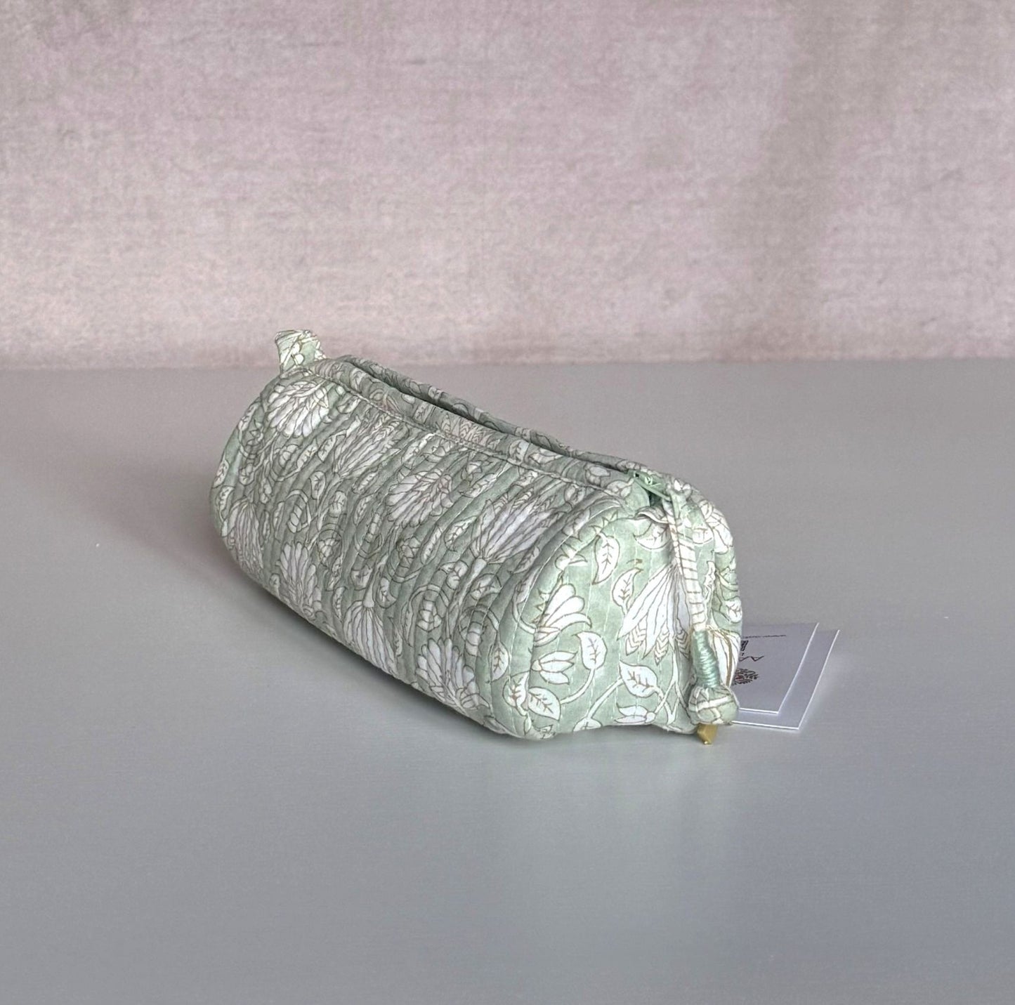 Pencil Pouch | Mint Floral