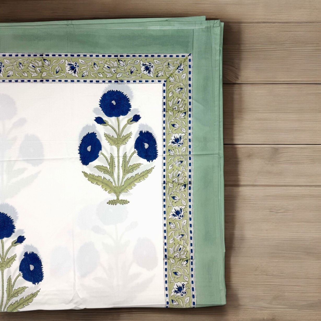 Flat Bed Sheet Set | King | Blue Heritage