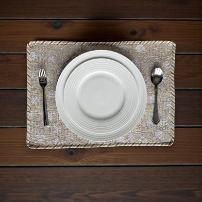 Table Mat | Beige Floral