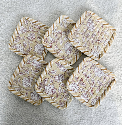 Coasters | Beige Floral