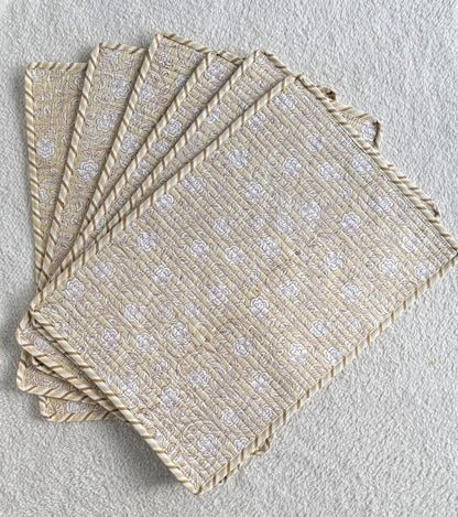 Table Mat | Beige Floral