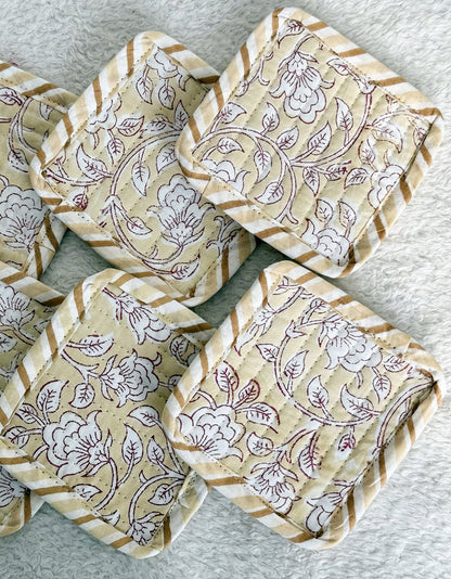 Coasters | Beige Floral