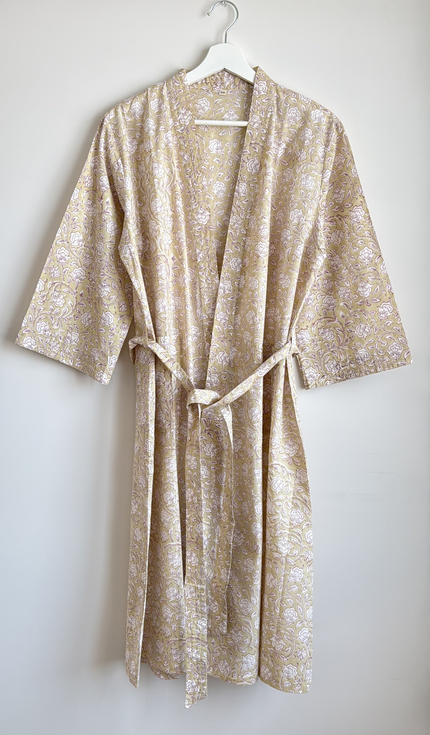 House Coat | Beige Floral