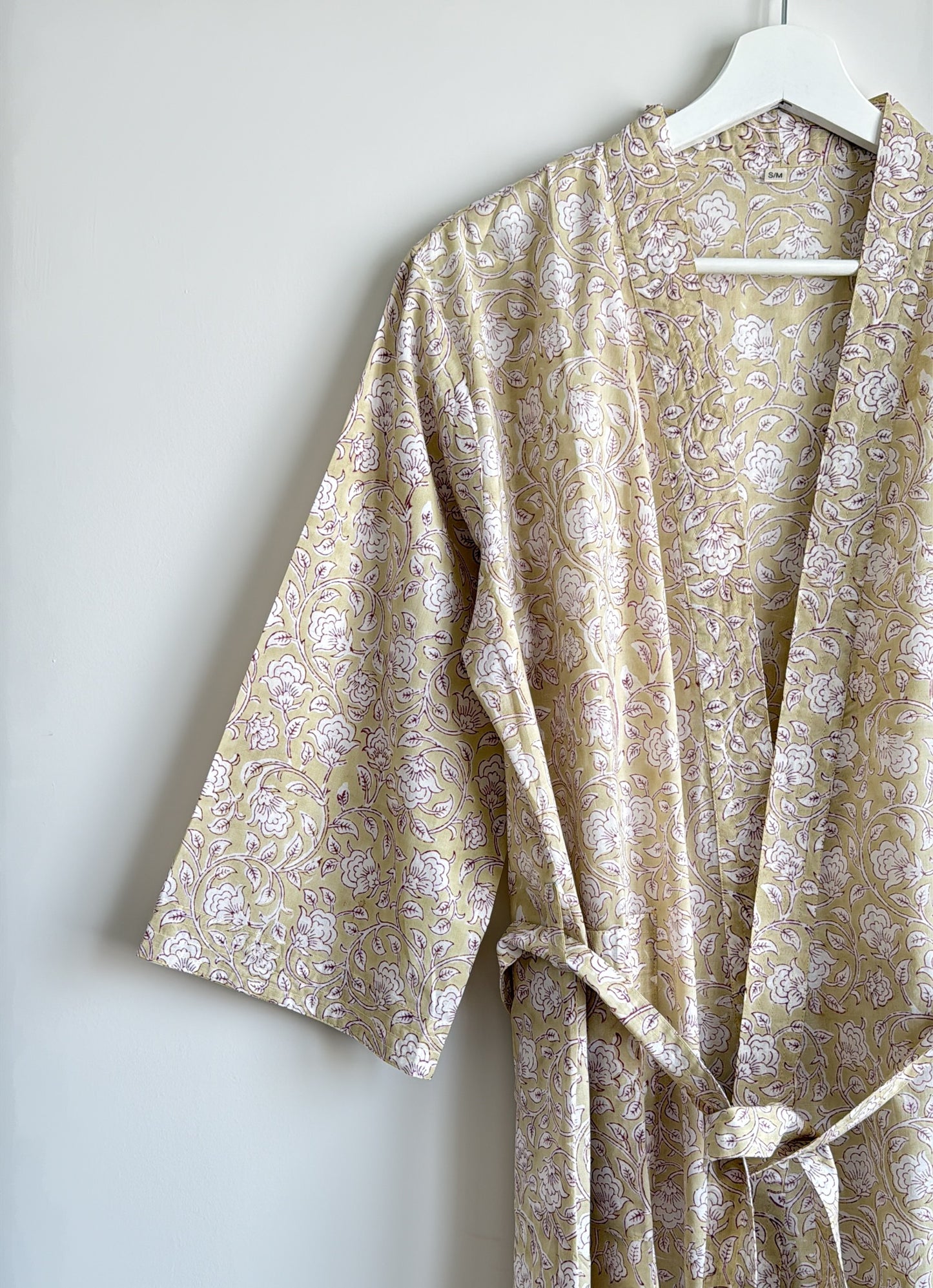 House Coat | Beige Floral