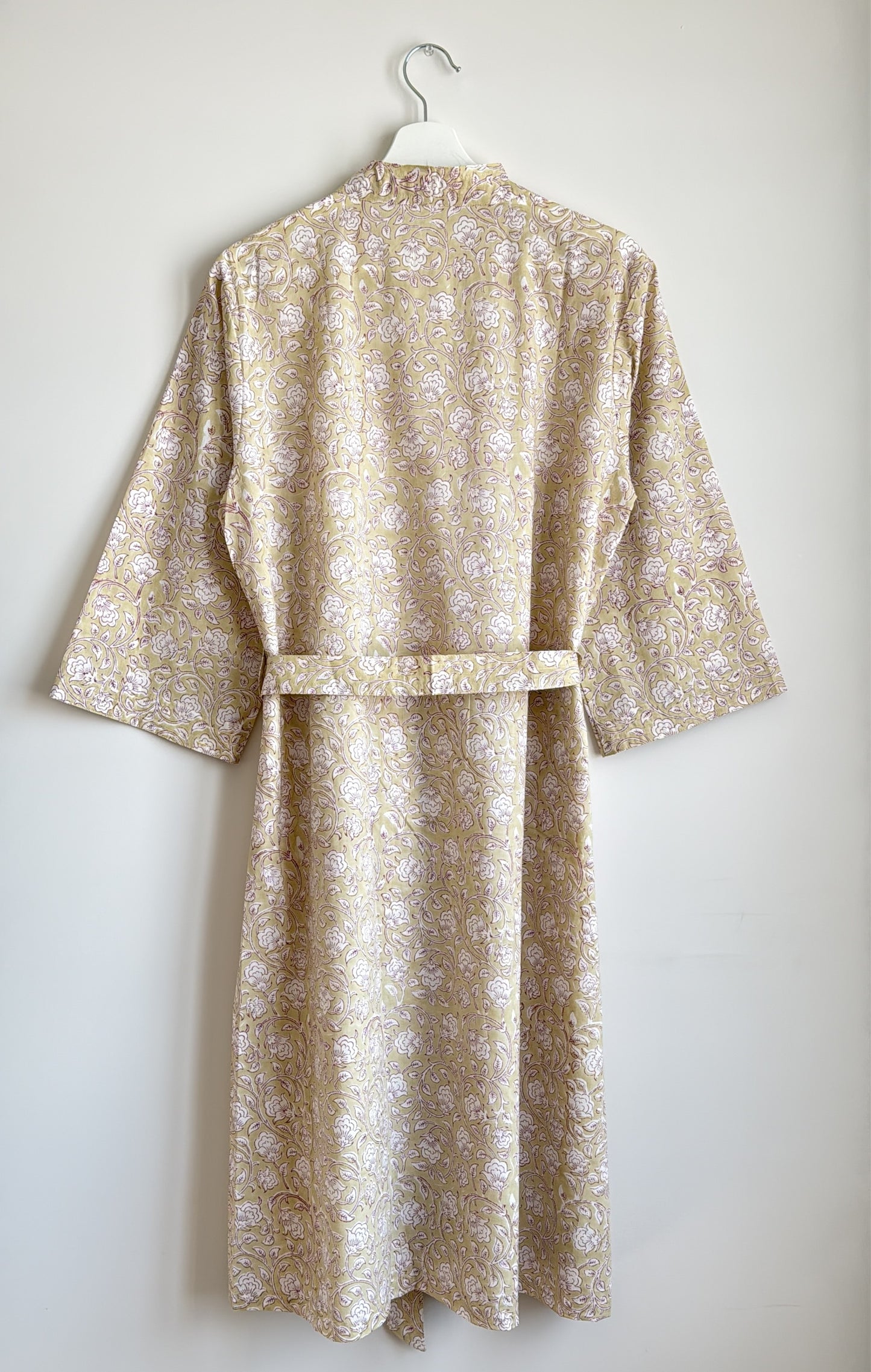 House Coat | Beige Floral