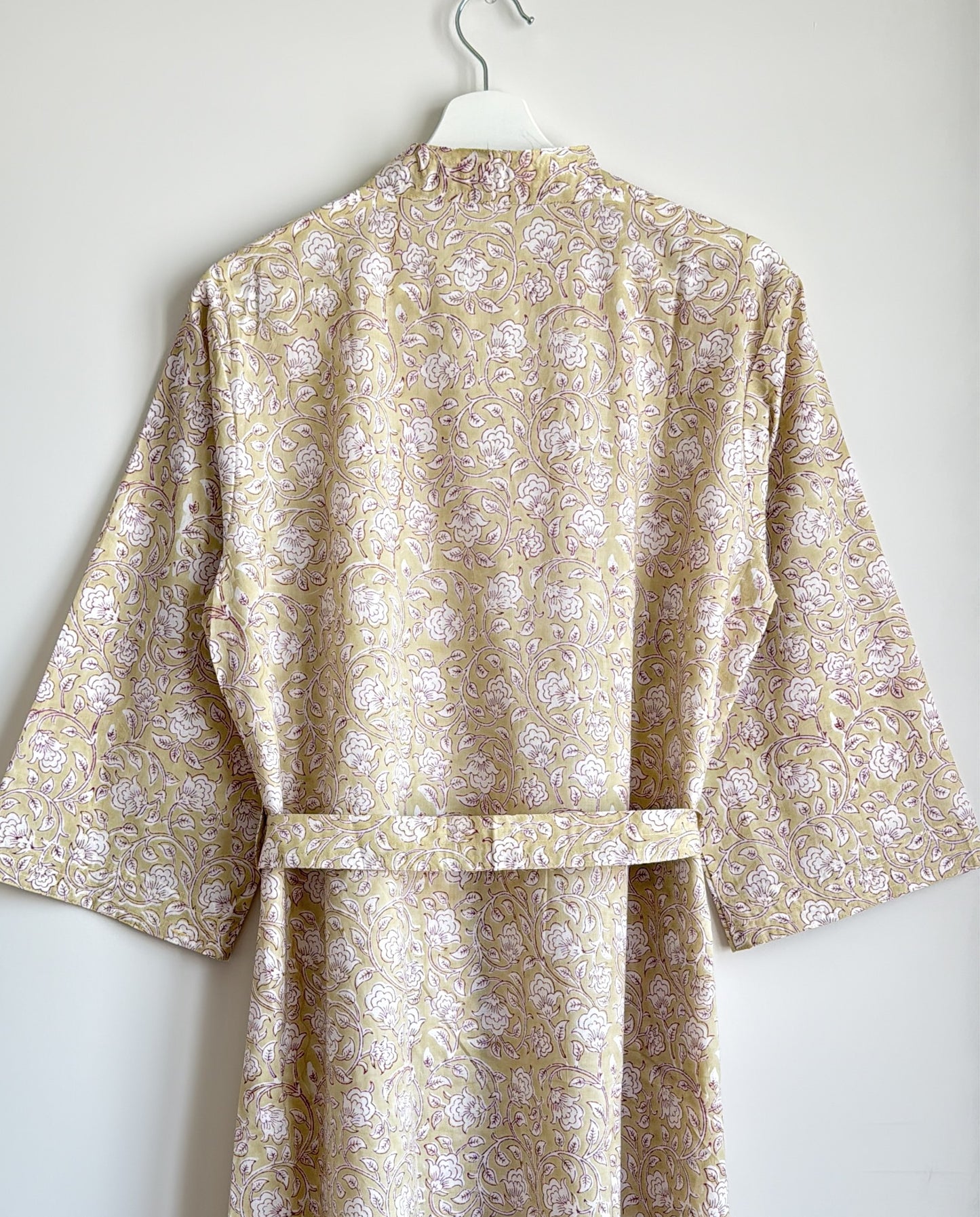 House Coat | Beige Floral
