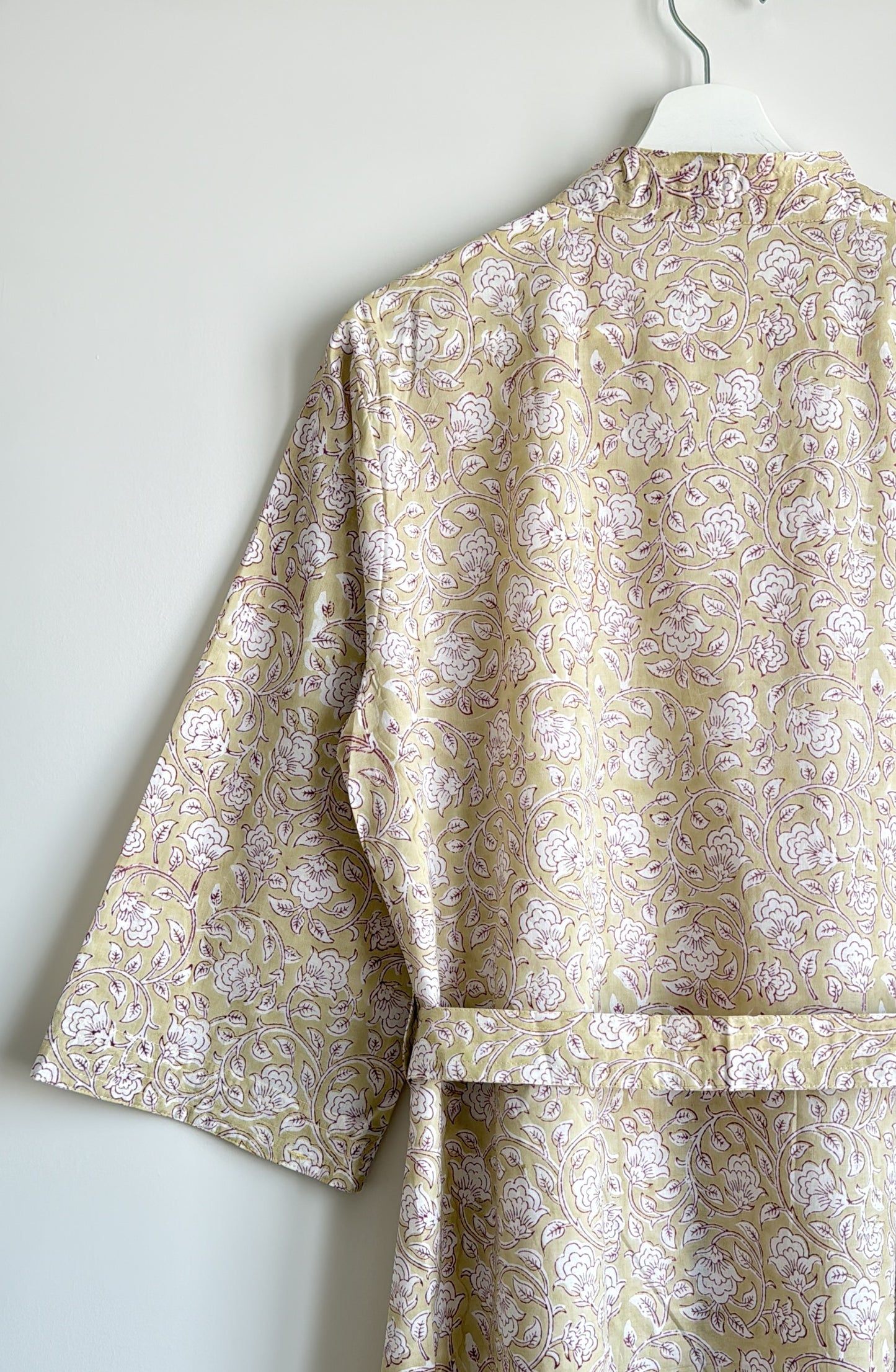 House Coat | Beige Floral