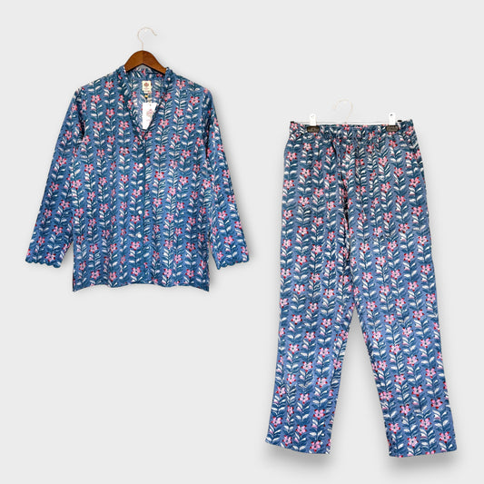 PJ Set | Blue Floral
