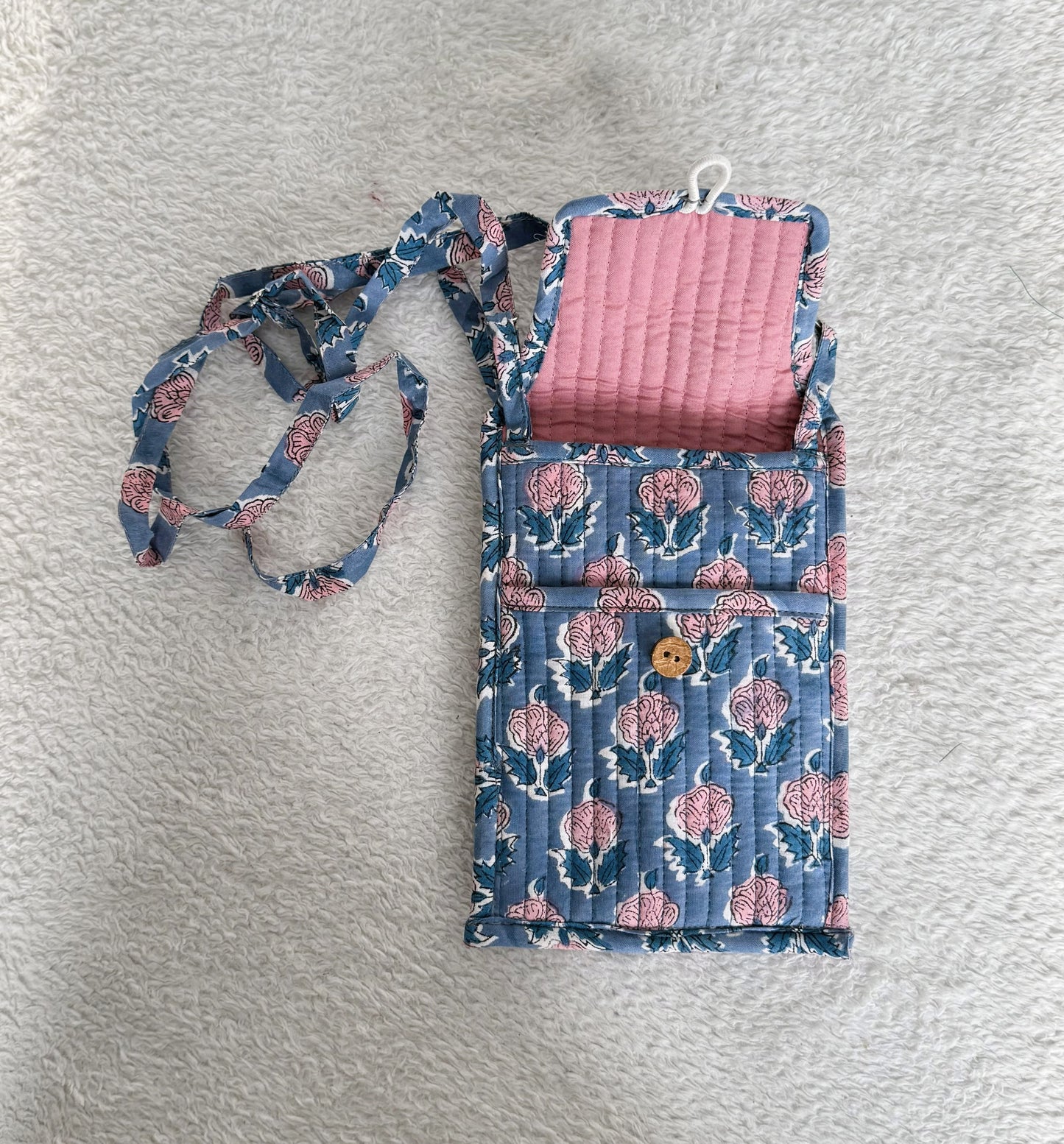 Mobile Bag | Blue Floral