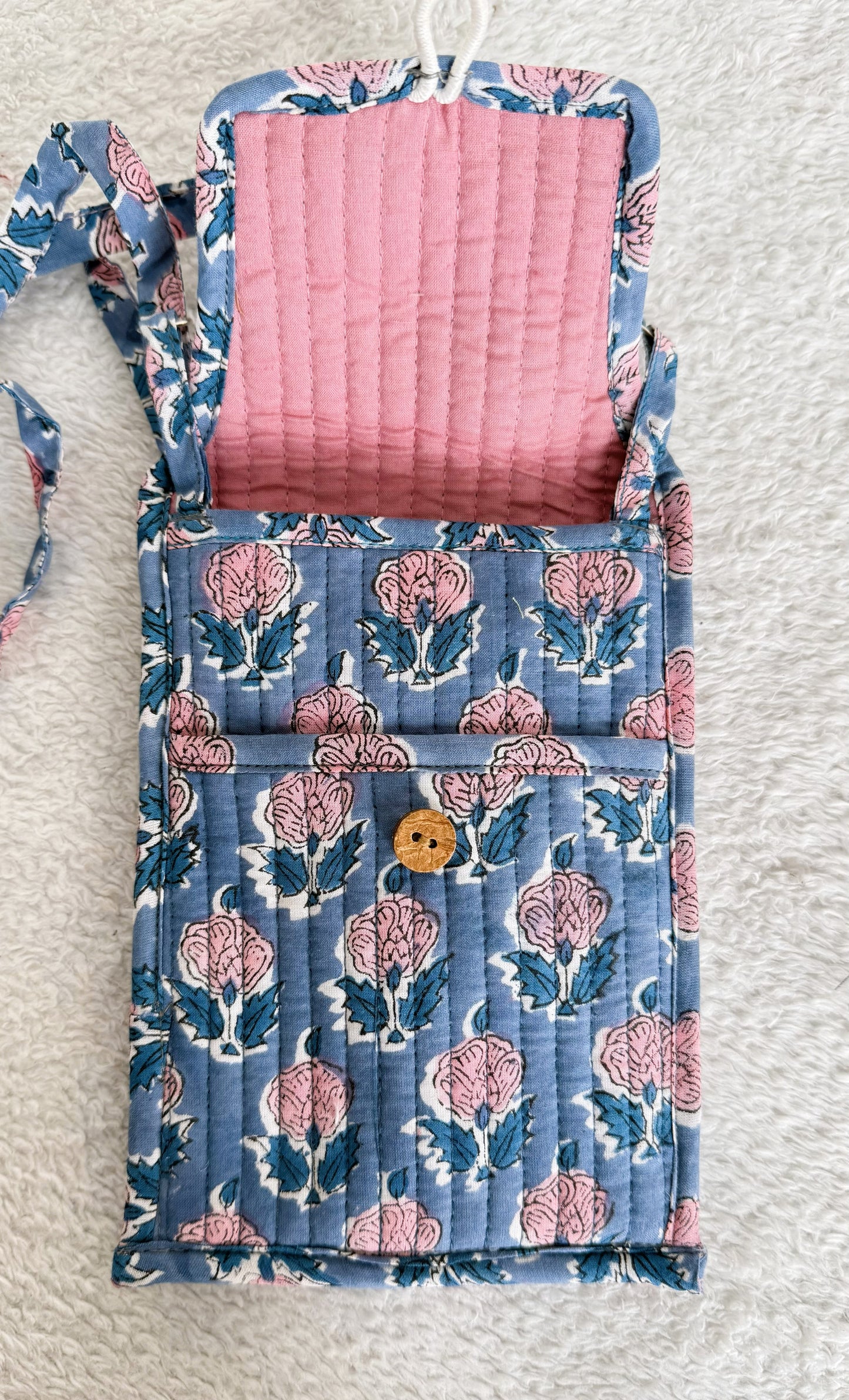 Mobile Bag | Blue Floral