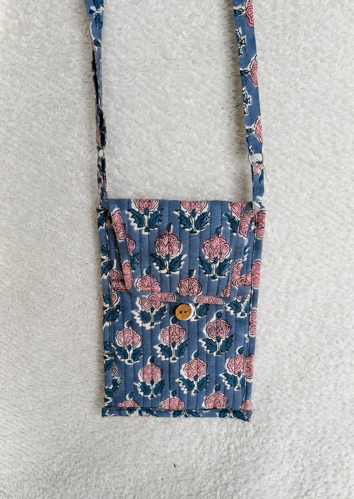 Mobile Bag | Blue Floral
