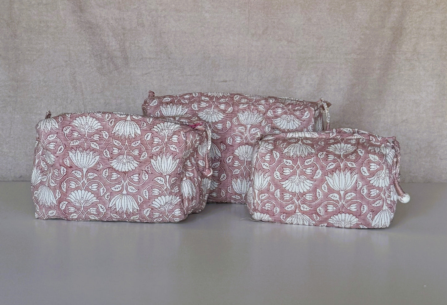 Set of 3 Pouches | Blush