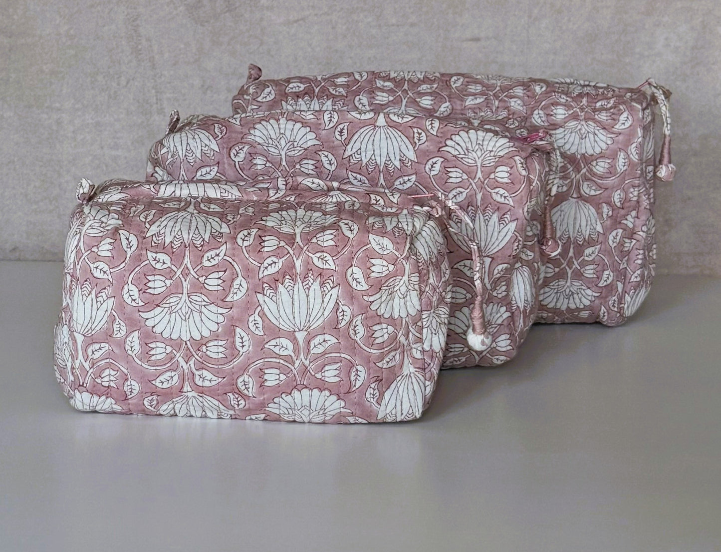 Set of 3 Pouches | Blush