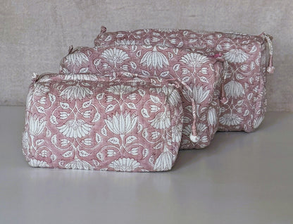 Set of 3 Pouches | Blush