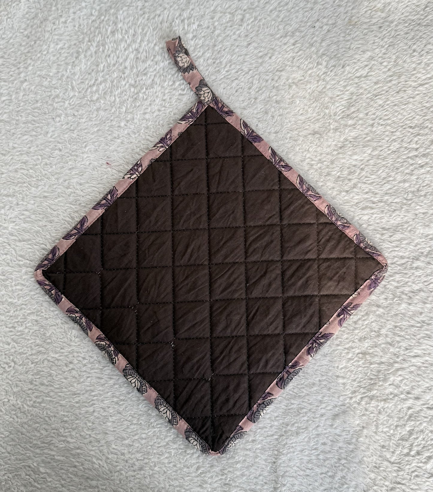 Pot Coasters | Brown Floral