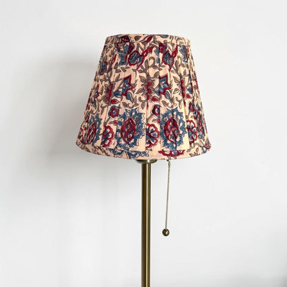 Pleated Lampshade | Beige Floral