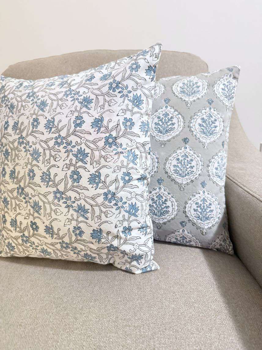 Cushion Cover | Floral Ecru