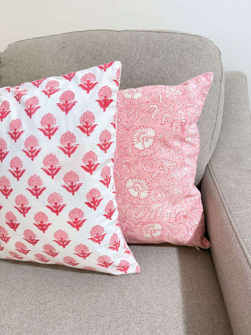 Cushion Cover | Floral Pink