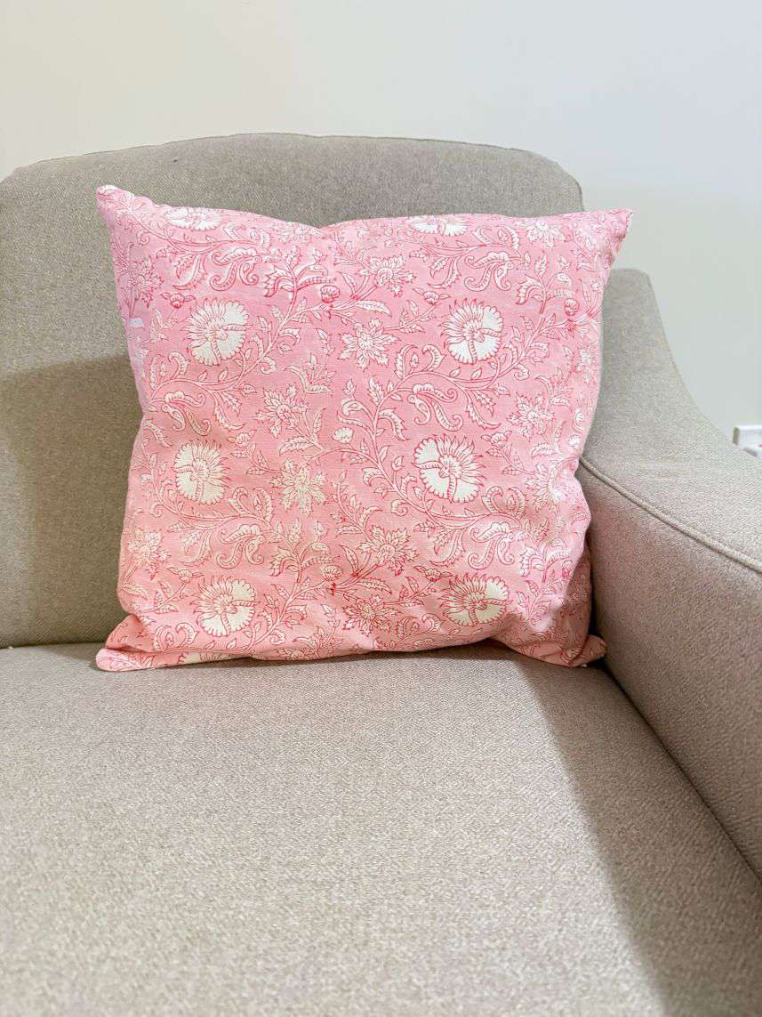 Cushion Cover | Floral Pink