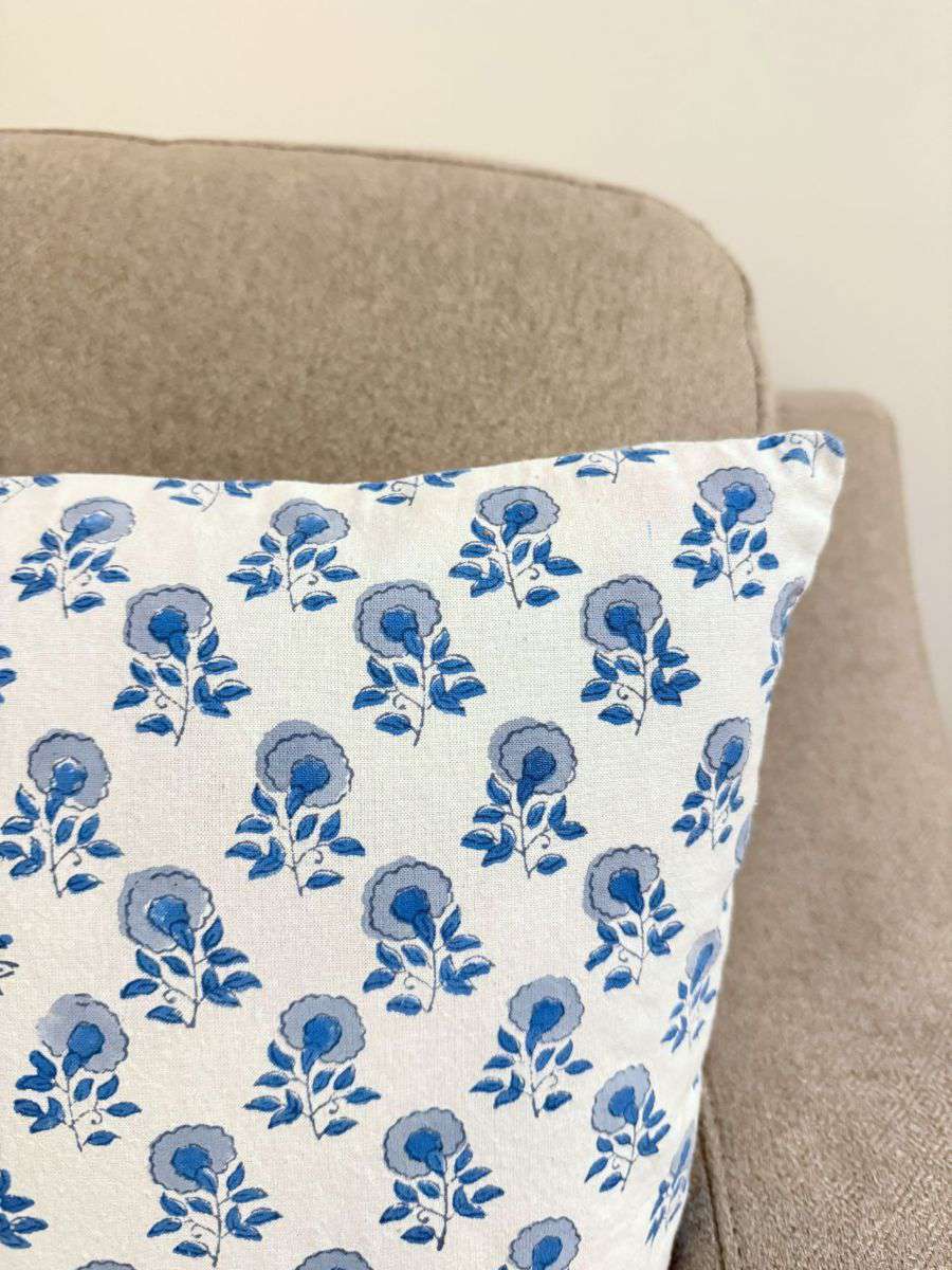 Cushion Cover | Poppy Blue