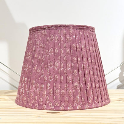 Pleated Lampshade | Dusty Rose