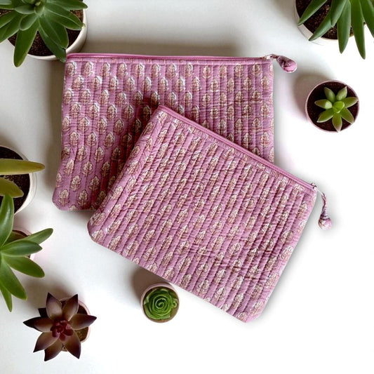Flat Pouch Set | Dusty Rose