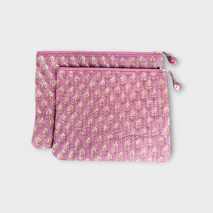 Flat Pouch Set | Dusty Rose