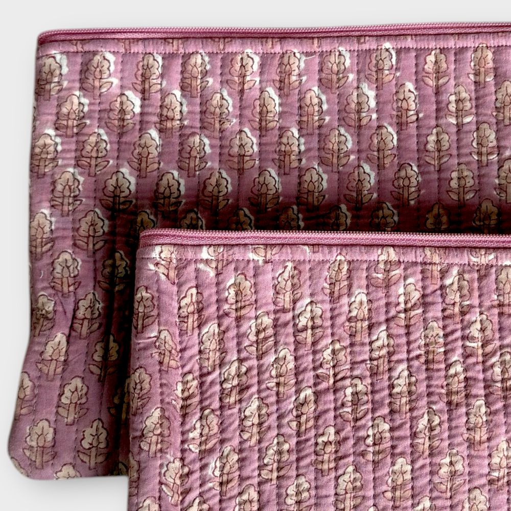 Flat Pouch Set | Dusty Rose