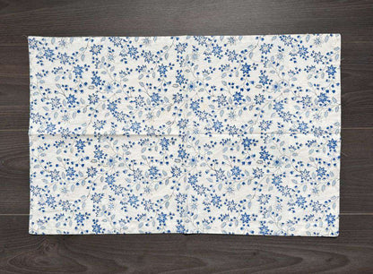 Flat Bed Sheet Set | King | Blue Parrot