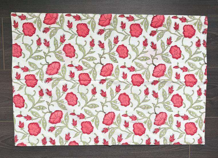 Flat Bed Sheet Set | King | Coral Floral