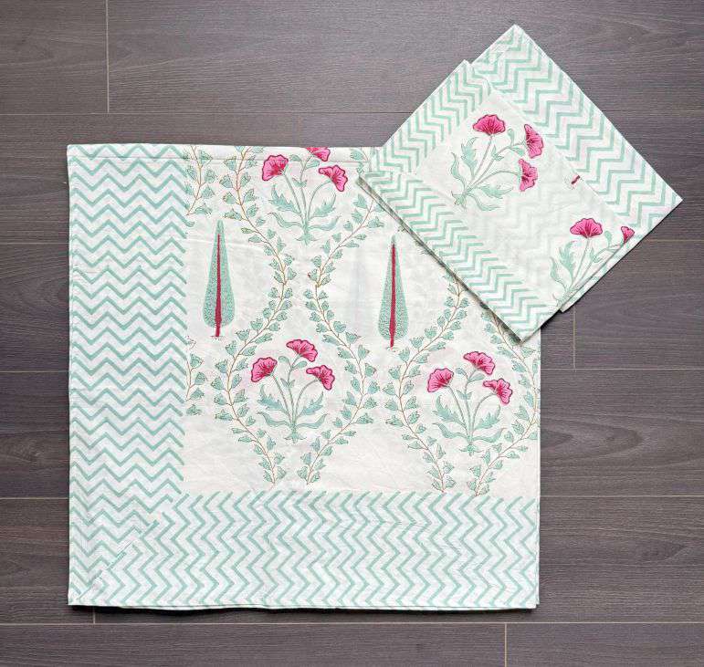 Flat Bed Sheet Set | King | Floral Canopy