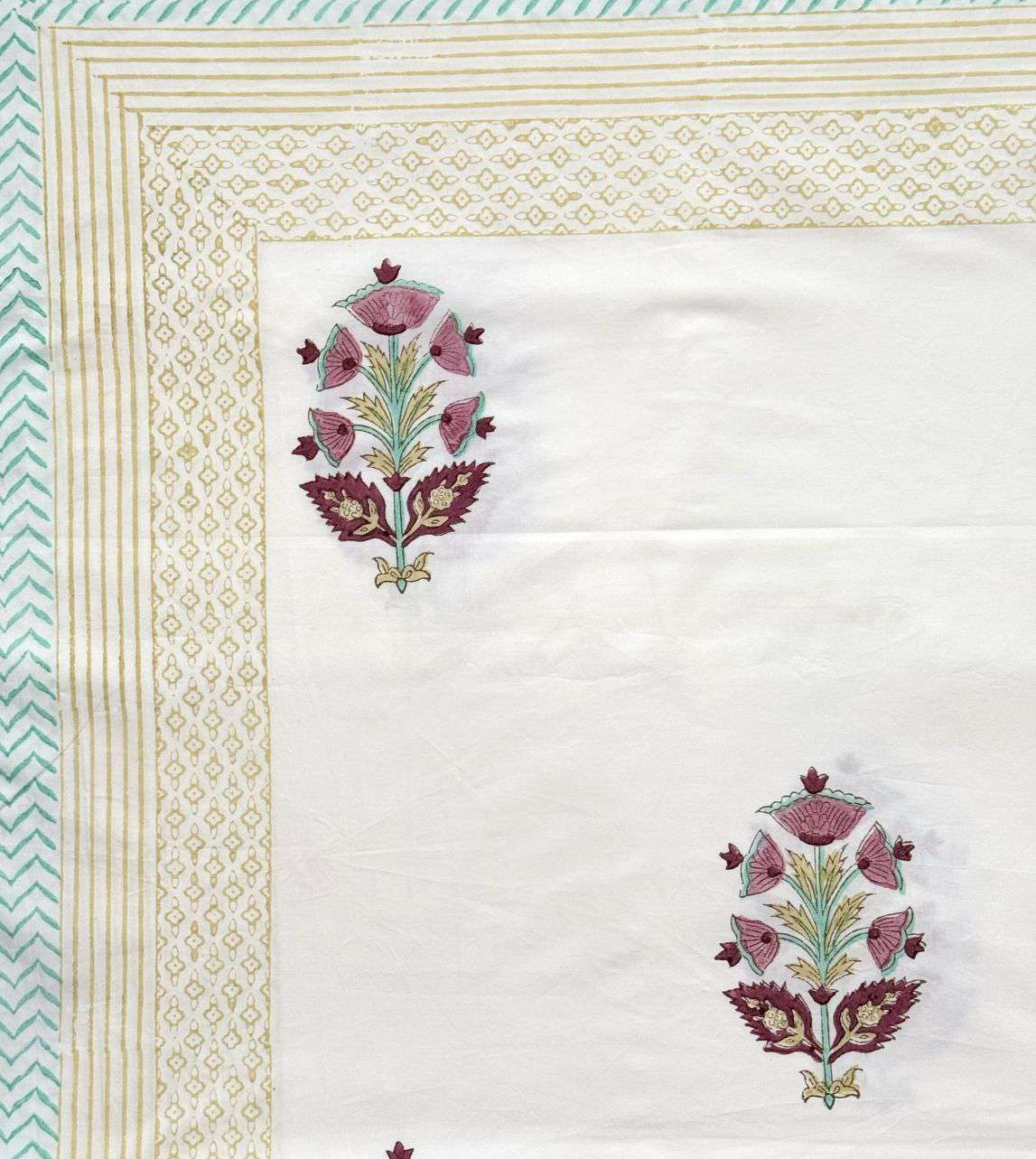 Flat Bed Sheet Set | King | Floral Draw