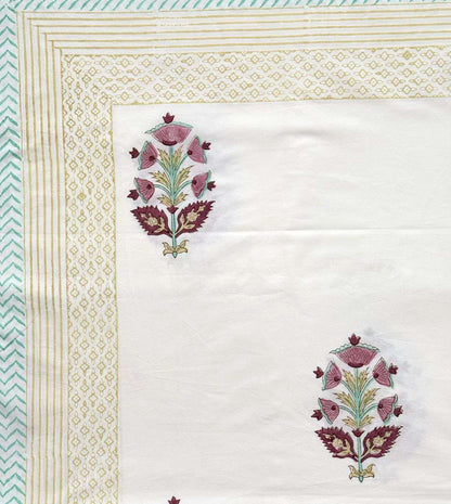 Flat Bed Sheet Set | King | Floral Draw