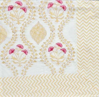 Flat Bed Sheet Set | King | Gold Embrace