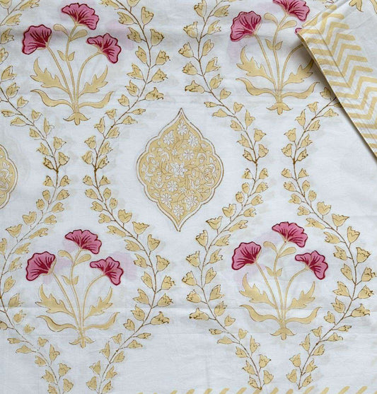 Flat Bed Sheet Set | King | Gold Embrace