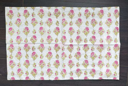 Flat Bed Sheet Set | King | Lime Floral